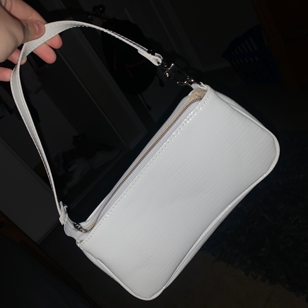 snakeskin small shoulder bag